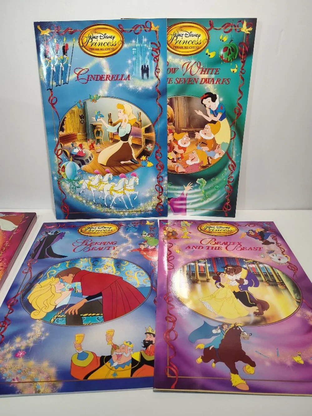 1993 The Walt Disney Princess Treasure Chest Box Set Vintage Picture Books